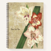 Carnet vintage de Gladioli (Devant)