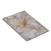 Carnet vintage de marbre d'or (Côté Droit)