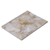 Carnet vintage de marbre d'or (Côté gauche)