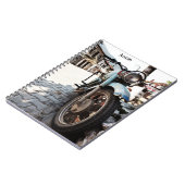 Carnet vintage de moto (Côté gauche)