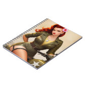 Carnet vintage de moto militaire (Côté gauche)