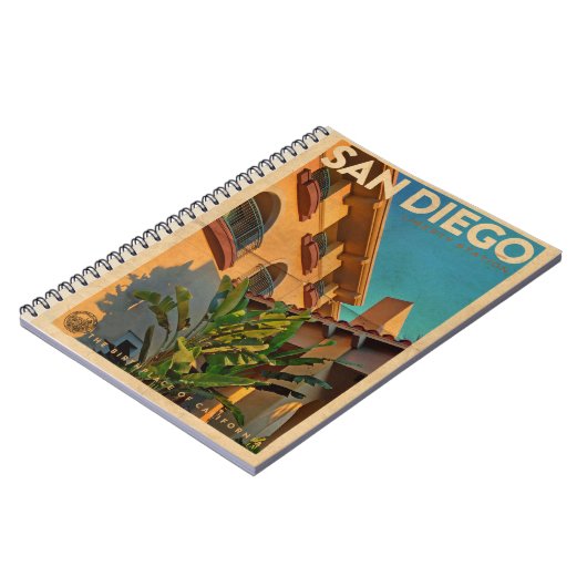 Carnet vintage de San Diego (Côté gauche)