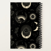 Carnet Vintage de spirale de Sun Moon (Verso)