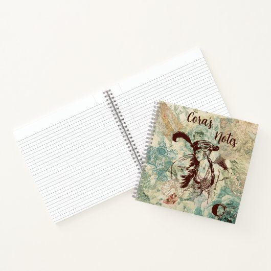 Carnet vintage de style victorien (Intérieur)