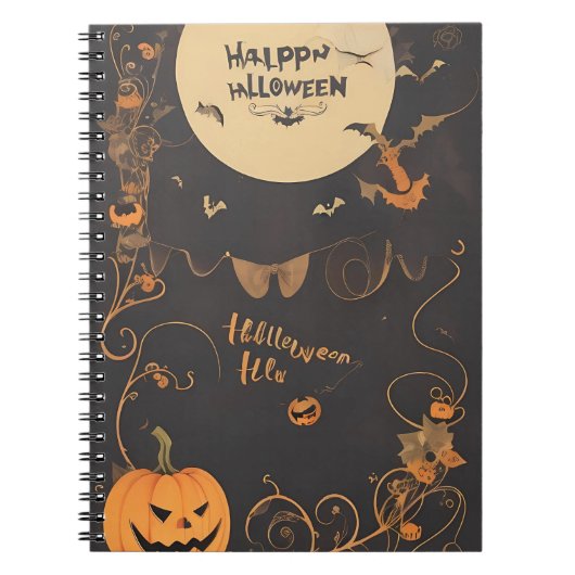 carnet vintage d'halloween (Devant)