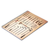 Carnet vintage d'instruments Médicale (Côté gauche)