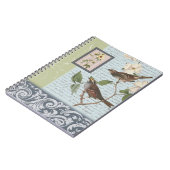 Carnet vintage d'oiseaux… (Côté gauche)