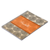 Carnet Vintage d'Orange Zinnia (Côté gauche)