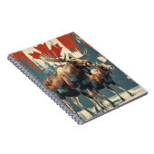 Carnet Vintage d'orignal canadien (Côté Droit)