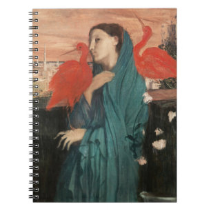 Carnet Vintage Edgar Degas Jeune Femme avec Ibis Art