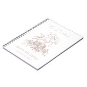 Carnet Vintage Elegant Baby shower de nid d'oiseaux (Côté gauche)