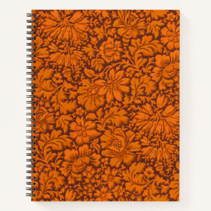 Carnet Vintage esthétique sur toute l'impression florale