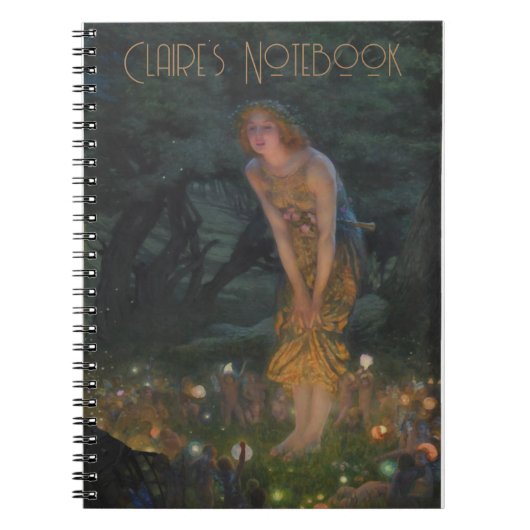 Carnet Vintage Fairy Circle, Custom Midsummer Eve Retro (Devant)