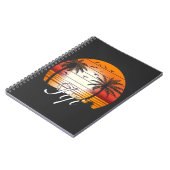 Carnet Vintage Fiji Palm Trees Summer Beach (Côté gauche)