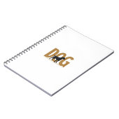 Carnet Vintage Fitness Lifestyle Husky Workout Dog Cartoo (Côté gauche)