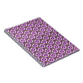 Carnet Vintage fleuri violet Dianthus Barbatus motif (Côté Droit)