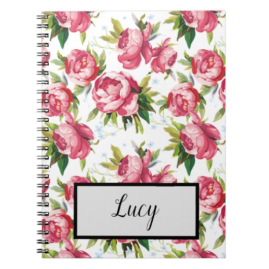 Carnet Vintage floral (Devant)