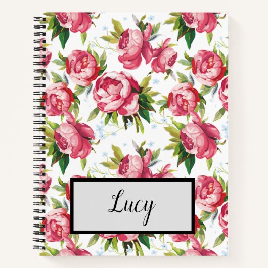 Carnet Vintage floral (Devant)