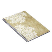 Carnet Vintage floral blanc (Côté Droit)
