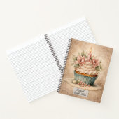Carnet Vintage Floral Cupcake (Intérieur)