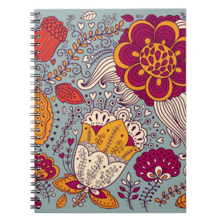 Carnet Vintage Floral Elegant Arrière - plan