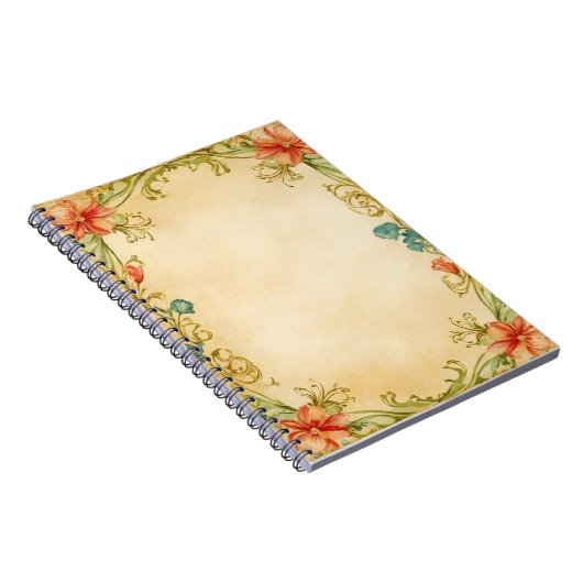 Carnet Vintage Floral Frame (Côté Droit)