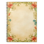 Carnet Vintage Floral Frame (Devant)