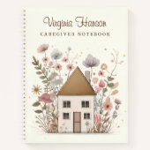 Carnet Vintage Floral House Aiguille À Faire Liste Des Af (Devant)