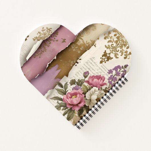 Carnet Vintage Floral - Spiral Notebook (Dos)