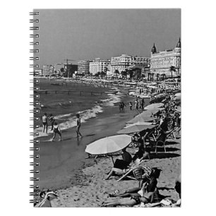 Carnet Vintage France Cannes la plage
