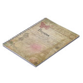 Carnet Vintage Glam Paris Shabby Chic Custom (Côté gauche)