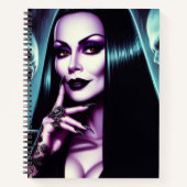 Carnet Vintage Goth Woman (Devant)