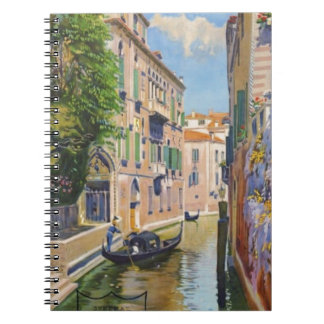 Carnet Vintage Grand Canal Gondolas Venise Italie Voyage