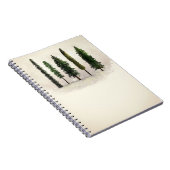 Carnet Vintage Green Forest Trees Rustic Woodsy (Côté Droit)