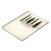 Carnet Vintage Green Forest Trees Rustic Woodsy (Côté gauche)