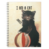 Carnet Vintage HALLOWEEN Chat noir (Devant)