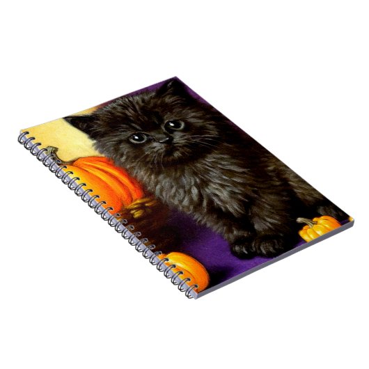 Carnet Vintage Halloween Kitten (Côté Droit)