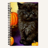 Carnet Vintage Halloween Kitten (Recto)