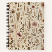 Carnet Vintage Herbarium Pressed Flower Spiral Notebook (Devant)