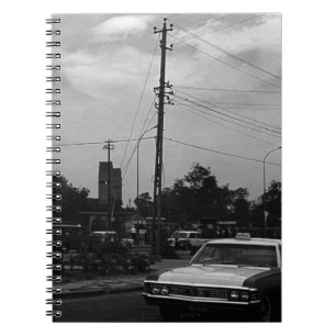 Carnet Vintage Iraq Bagdad taxis de rue 1970
