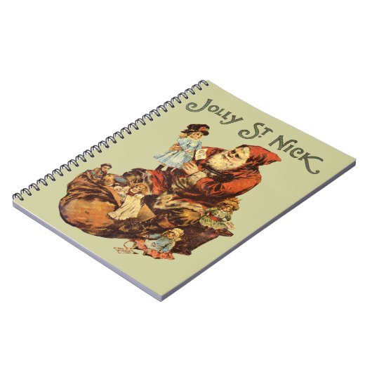 Carnet Vintage Jolly St. Nick (Côté gauche)