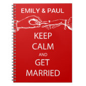 Carnet Vintage KEEP CALM  GET MARRIED (Devant)