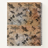 Carnet Vintage libellule Entomologie détenue Monogramme (Dos)