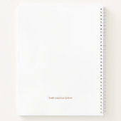 Carnet Vintage Magnolia Floral Monogramme Famille Recette (Dos)