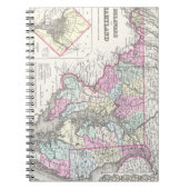 Carnet Vintage Map of Maryland (Devant)