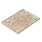 Carnet Vintage map of Paris (Côté gauche)