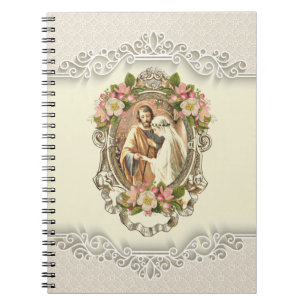 Carnet Vintage Mariage religieux Fiançailles Floral