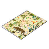 Carnet Vintage Moderne Fleur Tiger Jungle Tropical (Côté gauche)