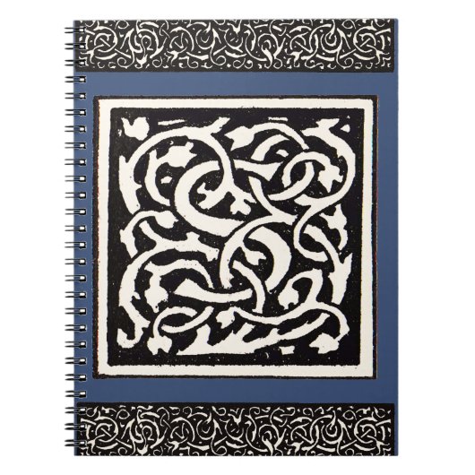 Carnet Vintage Monogram S Art Nouveau Letter (Devant)