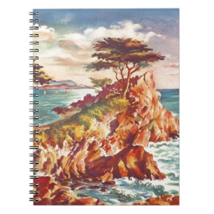 Carnet Vintage Monterey Coastline California Tourisme USA